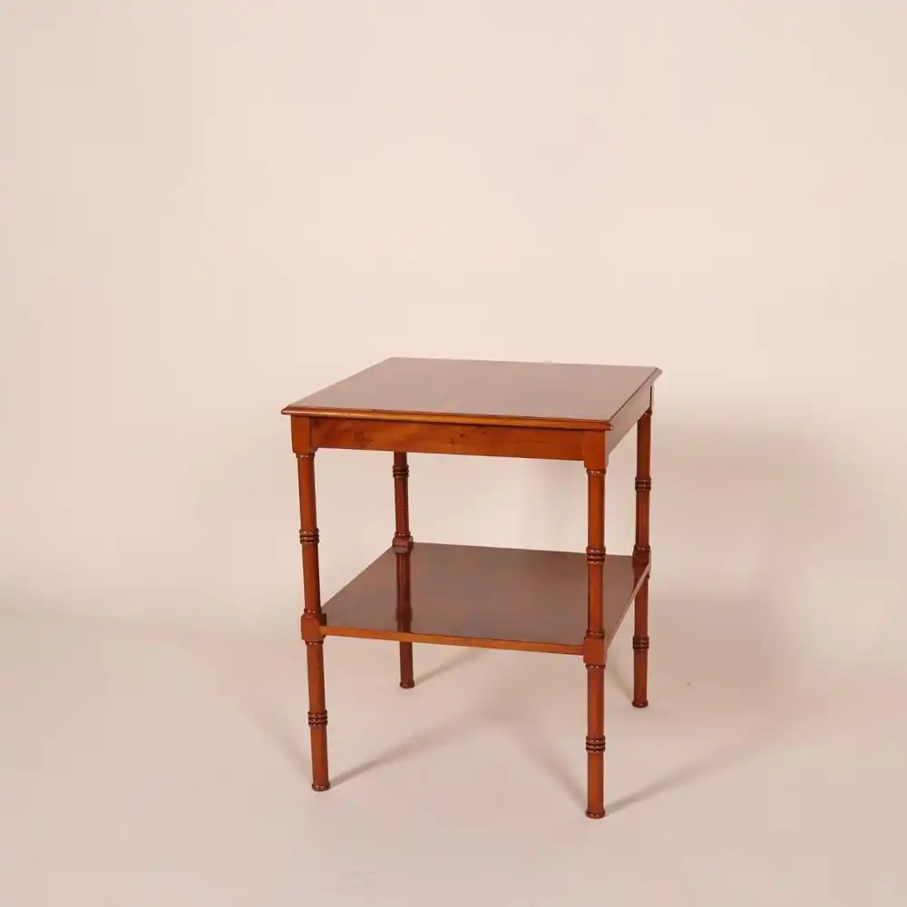 Englische Möbel Original Stilmöbel Heldense Eibe Tisch Beistelltisch Lampentisch 1