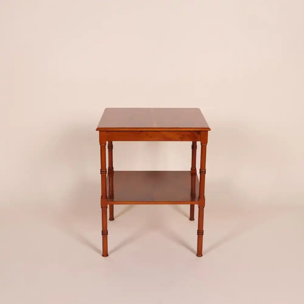 Englische Möbel Original Stilmöbel Heldense Eibe Tisch Beistelltisch Lampentisch 4