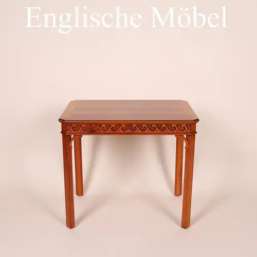 Englische Möbel Original Stilmöbel Heldense Eibe Tisch Beistelltisch Lampentisch