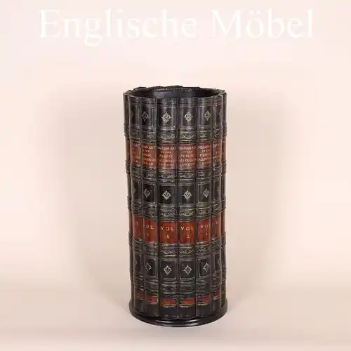 Englische Möbel Bucharbeit Schirm Gehstock Ständer Aufbewahrung Interior Design