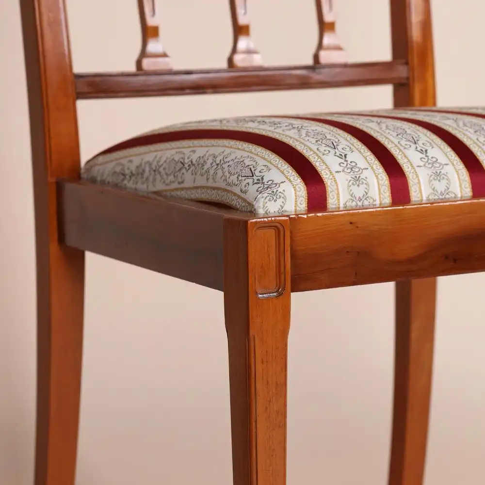 Englische Möbel Set von 4 Esszimmer Esstisch Mahagoni Stuhl Stühle Design UK 2