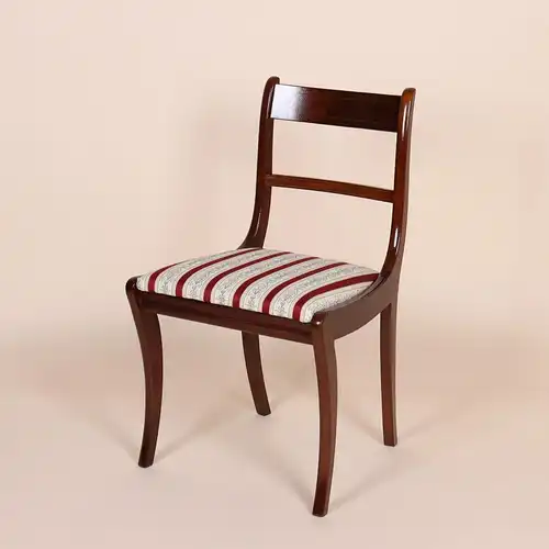Englische Möbel Set von 4 Esszimmer Esstisch Mahagoni Stuhl Stühle Design UK