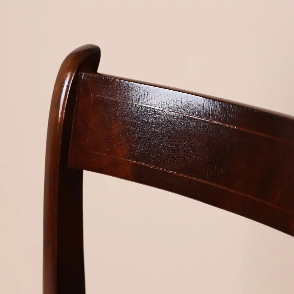 Englische Möbel Set von 4 Esszimmer Esstisch Mahagoni Stuhl Stühle Design UK 2