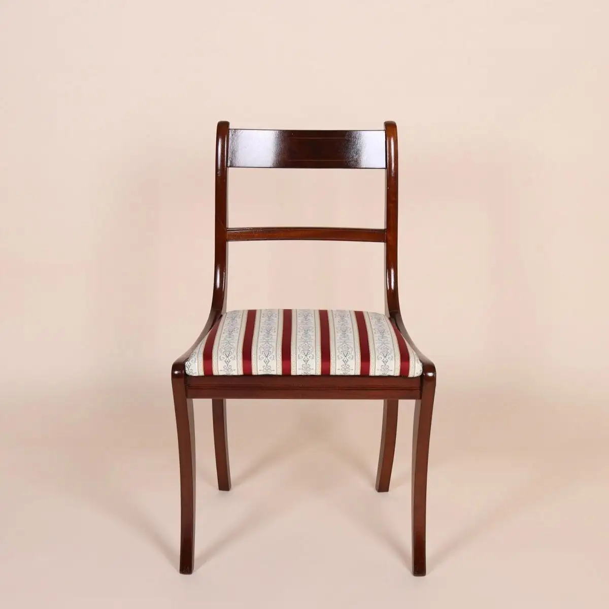 Englische Möbel Set von 4 Esszimmer Esstisch Mahagoni Stuhl Stühle Design UK 4