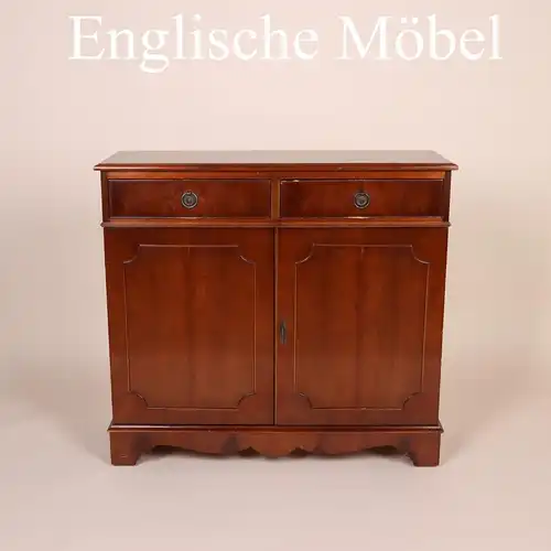 Englische Möbel Regency Stilmöbel Sideboard Anrichte Eibe zwei Schubfächer UK