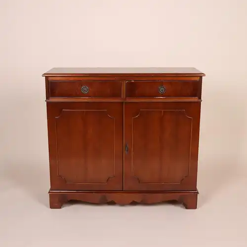 Englische Möbel Regency Stilmöbel Sideboard Anrichte Eibe zwei Schubfächer UK