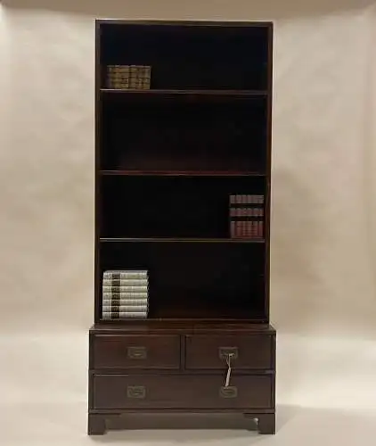 Englische Möbel original Military Bücherregal Bookcase Mahagoni Made in England