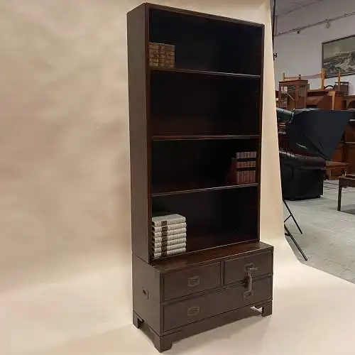 Englische Möbel original Military Bücherregal Bookcase Mahagoni Made in England