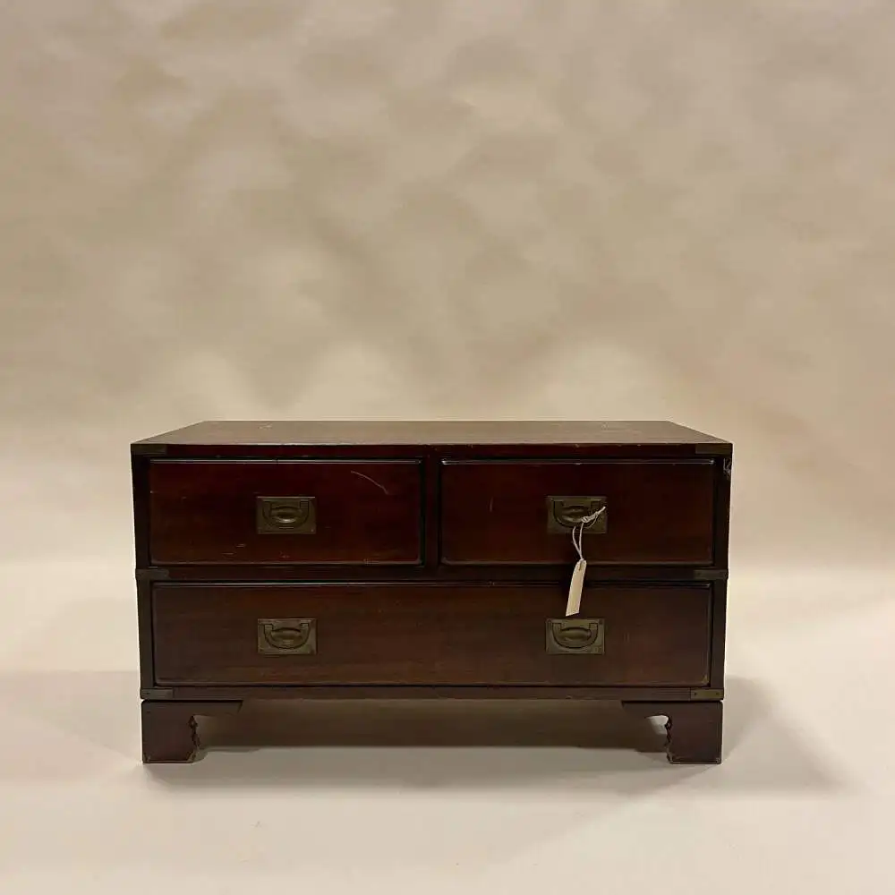 Englische Möbel original Military Bücherregal Bookcase Mahagoni Made in England 3