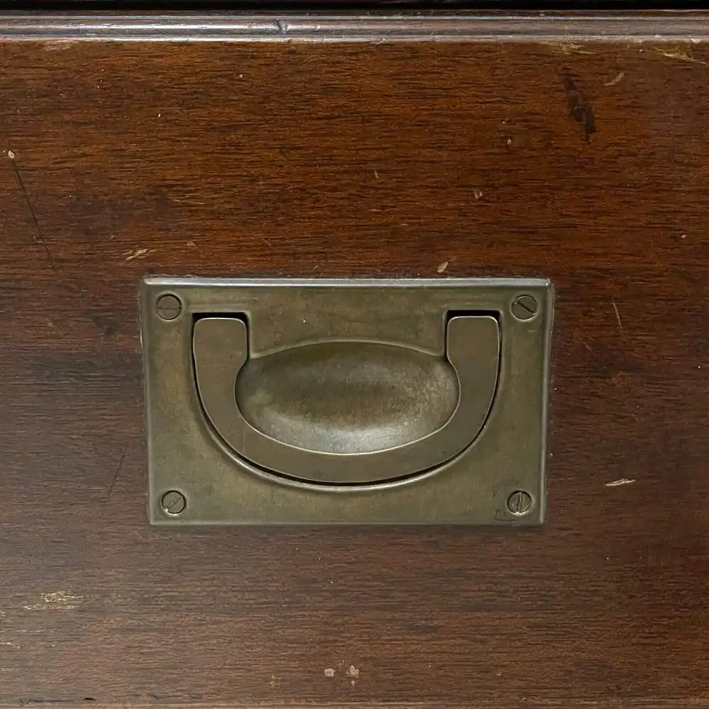 Englische Möbel original Military Bücherregal Bookcase Mahagoni Made in England 8