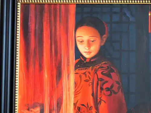 Gemälde “Schauspielerinnen des chinesischen Theaters”