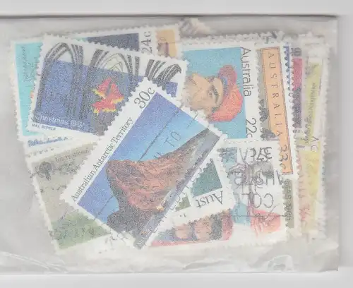 Australien, Paket mit 100 verschiedenen Briefmarken