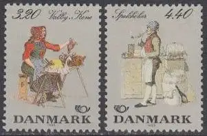 Dänemark Mi.Nr. 947-48 NORDEN, Volkstrachten (2 Werte)