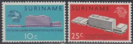 Surinam Mi.Nr. 577-78 Neues Verwaltungsgebäude UPU Bern (2 Werte)