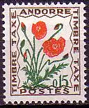 Andorra frz. Porto Mi.Nr. 48 Blumen, Mohnblume (0,15)