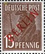 Berlin Mi.Nr. 25 Rotaufdruck (15)