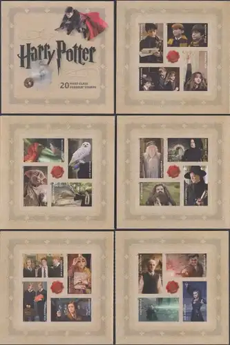 USA Mi.Nr. MH 272 Harry-Potter-Filme, skl. (mit MiNr.5017-35)