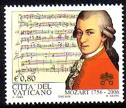 Vatikan Mi.Nr. 1553 Wolfgang Amadeus Mozart (0,80)