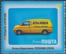 Bosnien-Herz.Serb. Mi.Nr. 428 Meine Marke, Postauto, skl. (0,70)