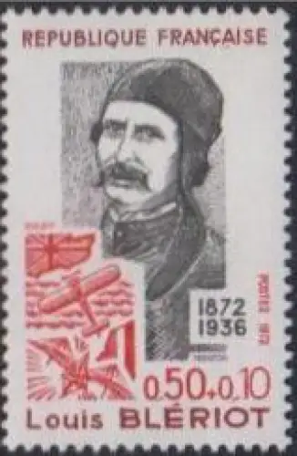 Frankreich MiNr. 1800 Persönlichk. Louis Blèriot, Flieger (0,50+0,10)