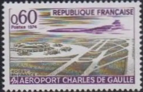 Frankreich MiNr. 1866 Charles-de-Gaulle Flughafen (0,60)