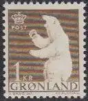 Grönland Mi.Nr. 58 Freim. Eisbär (1)