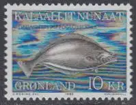 Grönland Mi.Nr. 162 Freim. Meeresfauna, Heilbutt (10)
