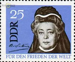 D,DDR Mi.Nr. 1050 Für den Frieden der Welt, Berta von Suttner (25)