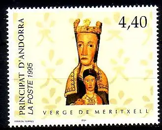 Andorra frz. Mi.Nr. 482 Religiöse Kunst, Madonna von Meritxell (4,40)