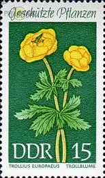 D,DDR Mi.Nr. 1458 Geschützte Pflanzen, Trollblume (15)