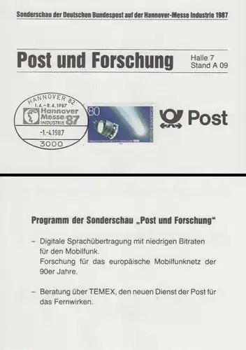 D,Bund Mi.Nr. 1273 Halleyscher Komet - Hannover-Messe Forschung Bundespost (80)
