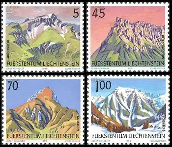 Liechtenstein Mi.Nr. 993-96 Freim. Berge (4 Werte)