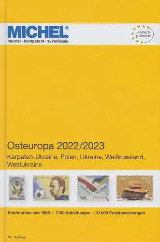 Michel Europa Katalog Band 15 - Osteuropa 2022/2023, 107. Auflage