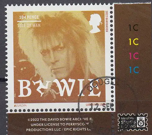 Insel Man MiNr. 2898, Europa 2022,  David Bowie(104)