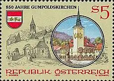 Österreich Mi.Nr. 1997 Gumpoldskirchen, Rathaus, Wehrkirche, Wappen (5)
