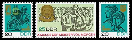 D,DDR Mi.Nr. 1320-22 Messe Meister von morgen (3 Werte)