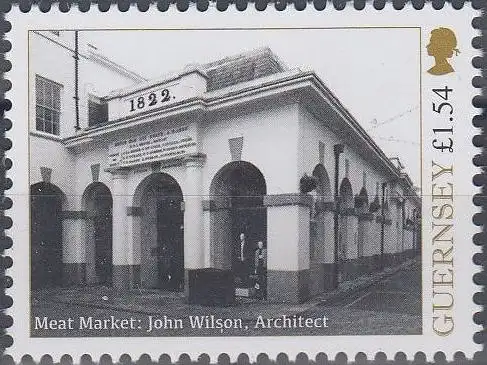 Guernsey MiNr. 1723 Architektur von John Wilson: Meat Market (1,54)