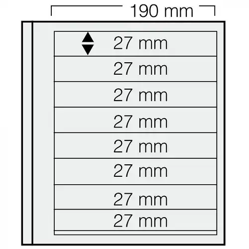 SAFE - dual Blankoblatt 618 (8 Streifen, Höhe 27 x Breite 190 mm)