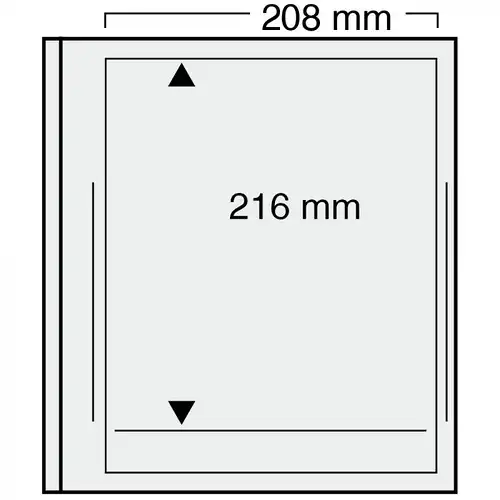 SAFE - dual Blankoblatt 719 (1 Streifen, Höhe 216 x Breite 208 mm)