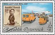 Österreich Mi.Nr. 2292I WIPA 2000, Postverladg. + Marke 898 Jahr 1999 (32+16)