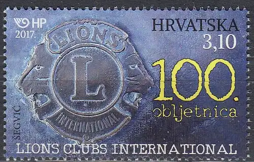 Kroatien MiNr. 1286 Lions Club International (3,10)