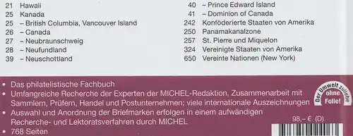 Michel Übersee Katalog Band 1, Teil 1, Nordamerika 2023, 43.Auflage