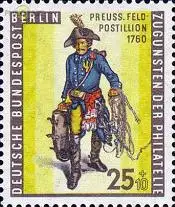 Berlin Mi.Nr. 131 Tag der Briefmarke 55, Feldpostillion (25+10)