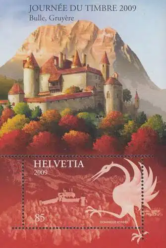 Schweiz Mi.Nr. Block 45 Tag der Briefmarke 2009, Schloss Greyerz