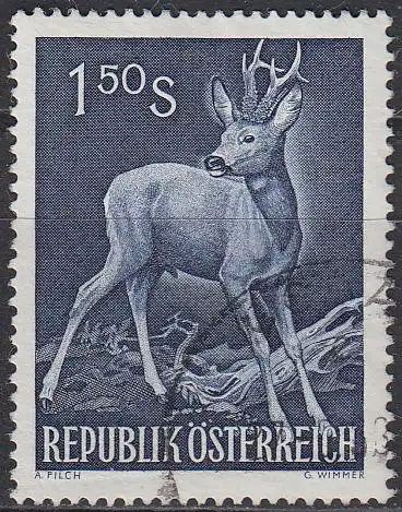 Österreich Mi.Nr. 1063 Kongress d. Int. Jagdrates Rehbock (1,50)