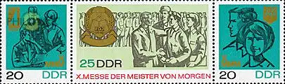 D,DDR Mi.Nr. Zdr.1320-22 Messe Meister von morgen (Dreierstreifen)