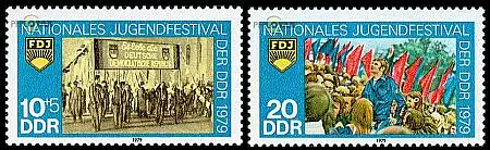 D,DDR Mi.Nr. 2426-27 Jugendfestival Berlin (2 Werte)