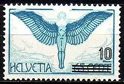 Schweiz Mi.Nr. 320 Flugpostmarke, MiNr. 189 mit Aufdruck (10 a.65)
