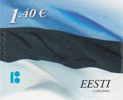 Estland MiNr. 915 I Freim. Staatsflagge skl. (1,40)