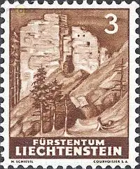 Liechtenstein Mi.Nr. 156 Freim. Ruine Schalun (3)